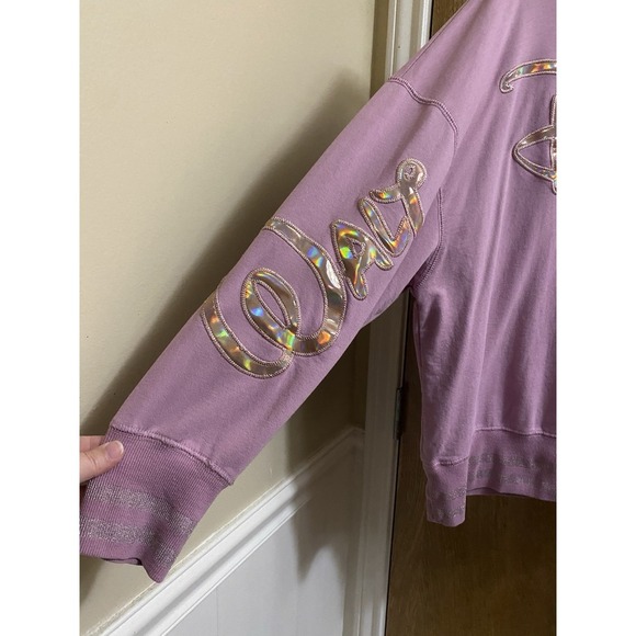 Walt Disney World 50th Anniversary PINK Crewneck EARidescent Sweater Women's 2X - Picture 4 of 13